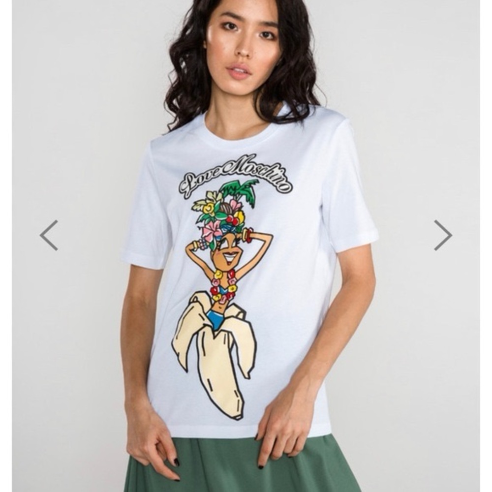 Love Moschino T-Shirt Size 4 (Small)